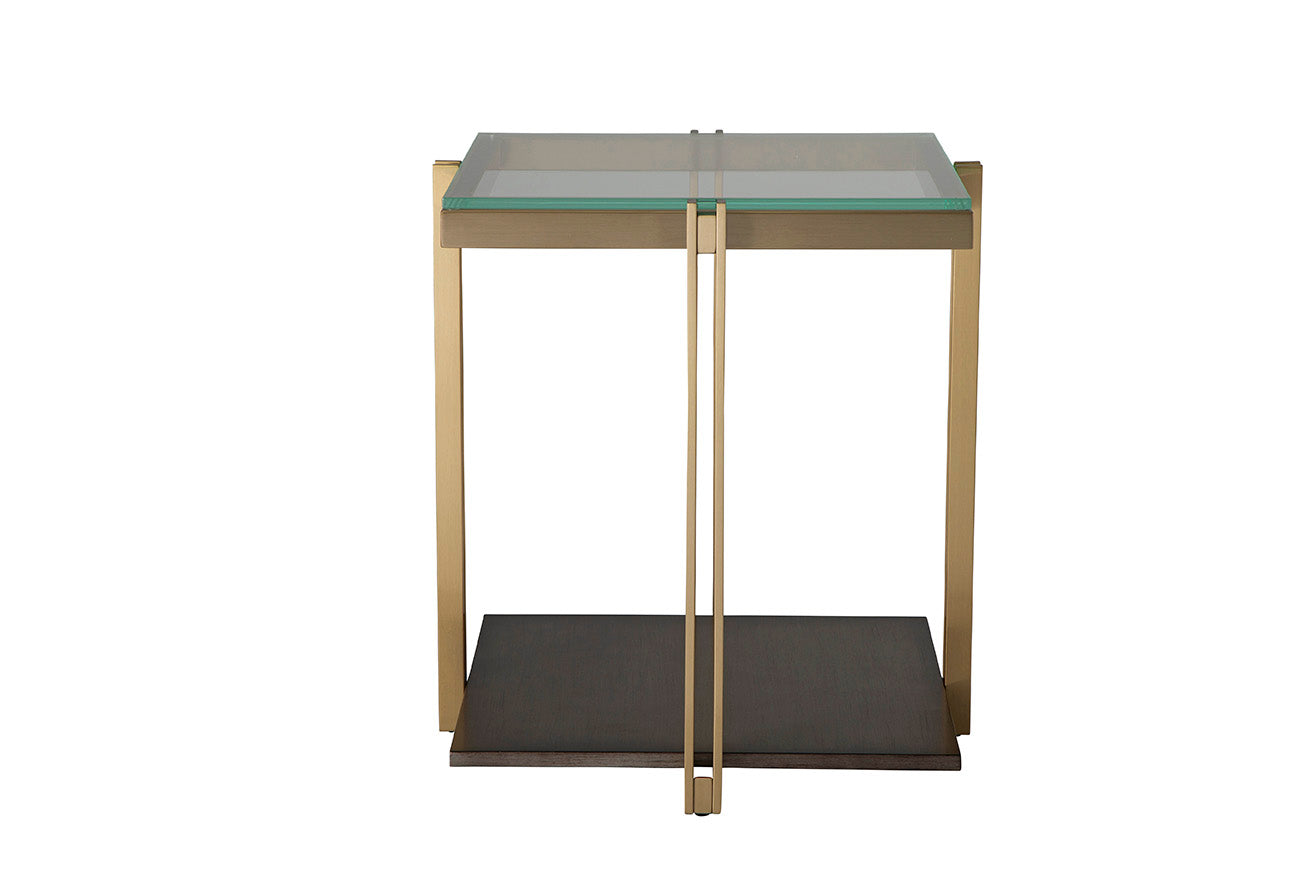 Apex Side Table Satin Brass